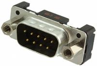 09661217703 HARTING D-Sub Standard 9 Way Through Hole D-sub Connector Plug, 2.74mm Pitch, with 4-40 UNC, Female Screw Lock