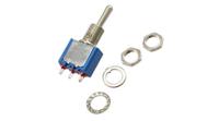 5637ab APEM Toggle Switch, Panel Mount, Momentary-Off-Momentary, 1P, Solder Lug Terminal, 125V ac