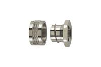 166-30507 HellermannTyton Connector, Conduit Fitting, 50mm Nominal Size, Nickel Plated Brass, Metal IP40 rating