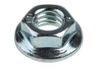 275-535 RS PRO, Bright Zinc Plated Steel Flanged Hex Nut, DIN 6923, M5