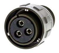 97b-3106a-22-2s-hd Amphenol Limited, 97B, Brass 3 Way Cable Mount MIL Spec Circular Connector Plug, Socket Contacts,Shell Size 22, Bayonet