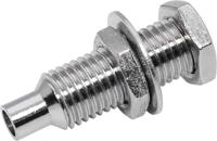 208-0302 RS PRO Silver Female Banana Socket, 4 mm Connector, Solder Termination, 24A, 30V, Nickel Plating