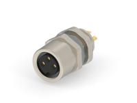 t4033014031-000 TE Connectivity Circular Connector, 3 Contacts, Front, M8 Connector, Socket, Female, IP67, M8 Connector Series