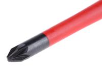 8820sl-2p Bahco Pozidriv Screwdriver Blade, PZ2 Tip, 100 mm Blade, VDE/1000V, 100 mm Overall