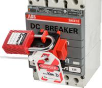 taglock-480600v-clamp-on-brkr-lo-pk6 Brady Red 1-Lock Polypropylene Fibreglass Reinforced Nylon Circuit Breaker Switch Lockouts, 7.14mm Shackle