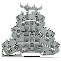 2002-3238 WAGO  TOPJOB S Series Grey, 2.5mm², 3-Level, Push In Termination, ATEX, CSA, IECEx