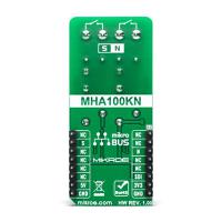 mikroe-4788 MikroElektronika Hall Switch 2 Click Hall Effect Sensor Add On Board for MHA100KN mikroBUS Socket
