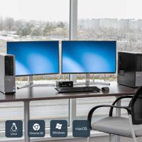 sv231dpddua2 StarTech.com 2 Port Dual Monitor USB DisplayPort KVM Switch, 3.5 mm Stereo 3840 x 2160 Maximum Resolution