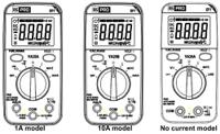 296-544 RS PRO Digital, LCD Digital Multimeter, True RMS, 1A ac Max, 1A dc Max, 600V ac Max