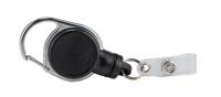 832901 Durable Black Metal Badge Reel