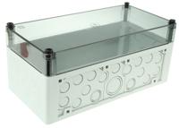 74400101 Spelsberg AKL Series Grey Polystyrene Enclosure, IP65, Transparent Lid, 300 x 150 x 132mm