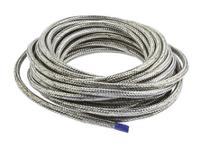 ray-101-60100 TE Connectivity Expandable Braided Copper Silver Cable Sleeve, 6mm Diameter, 100m Length, RayBraid Series