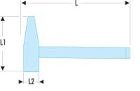 205c50 Facom Engineer's Hammer with Graphite Handle, 580g