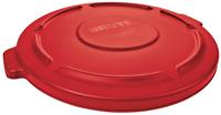 fg263100red Rubbermaid Commercial Products 565mm Red PE Bin Lid for 121.1L BRUTE Container, 2632 BRUTE Containers, 41mm