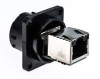 rjf54421 Amphenol Socapex RJF544 Series Female RJ45 Connector, Panel Mount, Cat5e Straight 1 Port 8 -Way