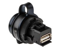 1018840000 Weidmuller Straight, Panel Mount, Socket- Single Port Type A 2.0 IP65 USB Connector