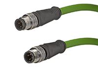 1201088308 Molex Male 4 way M12 to Male 4 way M12 Sensor Actuator Cable, 5 m