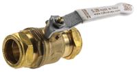 486-344 RS PRO Brass Full Bore, 2 Way, Ball Valve, Compression, 28mm