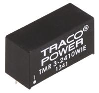tmr-3-2410wie TRACOPOWER TMR 3WIE DC-DC Converter, 3.3V dc/ 700mA Output, 9 → 36 V dc Input, 3W, Through Hole, +85°C Max Temp