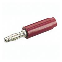 bu-00226-2 Mueller Electric Red Male Banana Plug, 4 mm Connector, 8-32 Thread Termination, 15A, 1000V, Nickel Plating