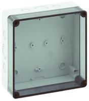 10651301 Spelsberg TK PS Series Grey Polystyrene Enclosure, IP66, Transparent Lid, 182 x 180 x 84mm