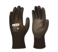 sky41 Skytec Black Nylon Nylon Work Gloves, Size 10, Polyurethane Coating