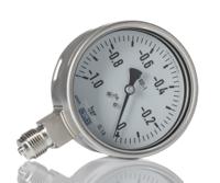 195-8867 RS PRO G 1/2 Analogue Pressure Gauge 0bar Bottom Entry 100mm Outside Diameter, With RS Calibration