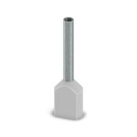2100013 Phoenix Contact, Ferrule A Insulated Bootlace Ferrule, 12mm Pin Length, 1.5mm Pin Diameter, Grey
