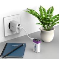 1315-0005-520 Ansmann 400mAh Lithium-Ion 9V Rechargeable Battery