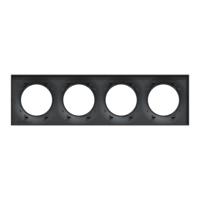 s540708 Schneider Electric Anthracite, 4 Gang, Odace