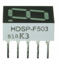 hdsp-f503 HDSP-F503 Broadcom 7-Segment LED Display, CC Green 3.5 mcd RH DP 10.2mm