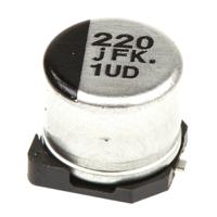 eeefk0j221p Panasonic 220μF Aluminium Electrolytic Aluminium Electrolytic Capacitor 6.3V dc, Surface Mount - EEEFK0J221P