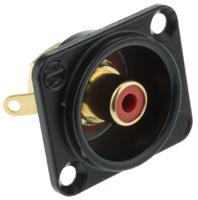 nf2d-b-2 Neutrik Panel Mount RCA Socket, Gold over Nickel, 16A