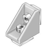 3842501587 Bosch Rexroth M6 Mounting Bracket, Connecting Component, Strut Profile 30 mm, Groove Size 8mm