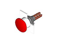 61-11400 EAO Illuminated Push Button Switch for Use with Series 61 Switches