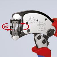97-53-19 Knipex 97 Hand Ratcheting Crimp Tool for Bootlace Ferrule, 0,14 → 10mm² Wire