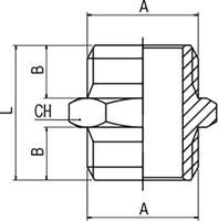 176-2133 RS PRO Fitting, Straight Fitting, Male Metric M5 to Male Metric M5