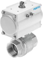 vzbm-a-14-rp-40-d-2-b2-pa10 Festo Ball type Pneumatic Actuated Valve, Rp 1/4in, 40 bar