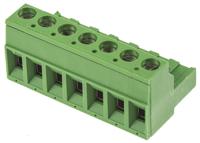 796634-7 TE Connectivity, 5.08mm Pitch, 7 Way, Pluggable Terminal Block, Plug, Cable Mount, Screw Down Termination,