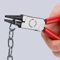 22-02-160 Knipex Round Nose Pliers, 160 mm Overall, Pointed, Straight Tip, 30mm Jaw