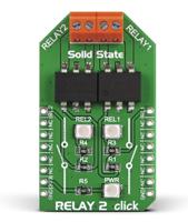 mikroe-1899 MikroElektronika Relay 2 Click Relay for LCA717 for Motors, Lights