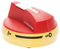 1404-2111 Socomec Red/Yellow Rotary Handle