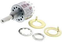 mh00l1nzqd C & K, 6 Position DPST Rotary Switch, 250 mA @ 28 V dc, Solder