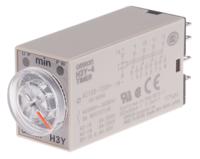 h3y-4-100-120vac-30m Omron H3Y-4 Series DIN Rail, Surface Mount Timer Relay, 100 → 120V ac, 4-Contact, 1 → 30min, 1-Function,