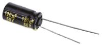 eeufm1h121l Panasonic 120μF Aluminium Electrolytic Capacitor 50V dc, Radial, Through Hole - EEUFM1H121L