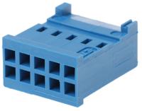 281839-5 TE Connectivity, AMPMODU HE13/HE14 Female Connector Housing, 2.54mm Pitch, 10 Way, 2 Row