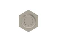 284067-e ERNI Tan Connector Hardware, Shell Size 13mm for use with M8 Connector
