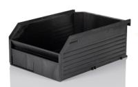 3842346283 Bosch Rexroth Plastic Storage Bin, 245mm x 173mm x 100mm, Black