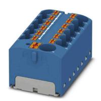 3274012 Phoenix Contact Distribution Block, 13 Way, 6mm², 32A, 450 V, Blue