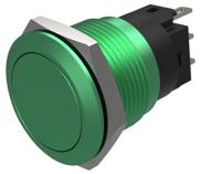 82-58511000 EAO Series 82 Series Push Button Switch, Momentary, Flush Mount, 19mm Cutout, SPST, SPST, IP65, IP67